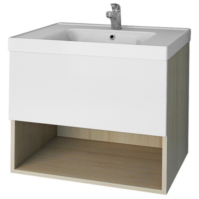 Тумба под раковину Dreja Perfecto 60 99.0801 подвесная Дуб галиано Белый