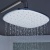 Душевая кабина SSWW W0915 90x90 профиль Белый матовый задние стенки прозрачные