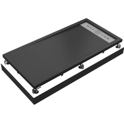 Душевой поддон из искусственного камня Good Door Stella ЛП00165 160x90 Черный