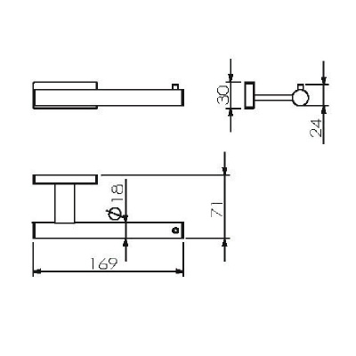 Держатель туалетной бумаги Langberger Alster 10943A Хром