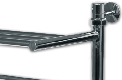 Водяной полотенцесушитель Ника Classic ЛП/ВП 60x60 с полкой Хром