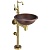 Раковина Bronze de Luxe 40 10104BR Медь Бронза