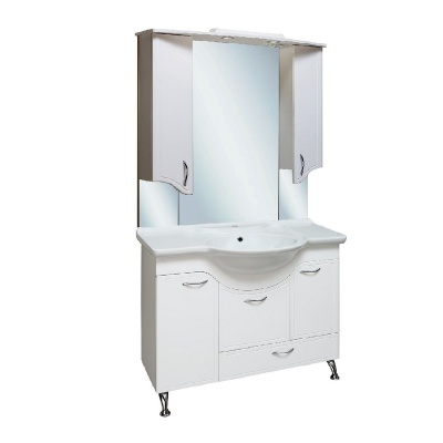 Тумба с раковиной Runo Севилья 105 Белая