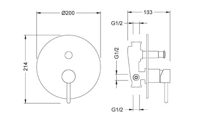 Смеситель для душа Schein Icon 6026069 Хром