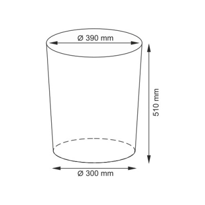 Корзина для белья WasserKRAFT Elbе 38x38x50 WB-740-M с крышкой Коричневая