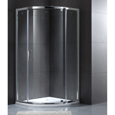 Душевой уголок Gemy Sunny Bay 80х80 профиль Хром стекло прозрачное