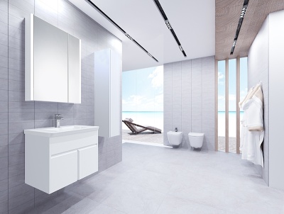 Тумба под раковину Roca Up 70 подвесная ZRU9303011 Белый глянец