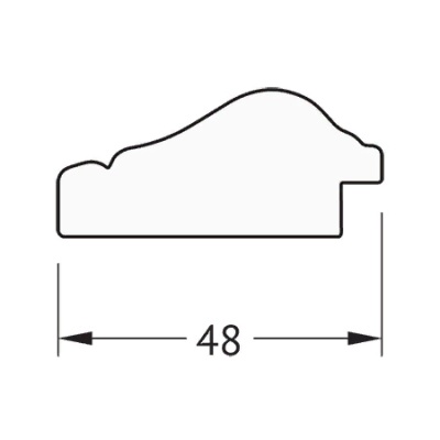 Зеркало Evoform Definite 49х39 Алебастр