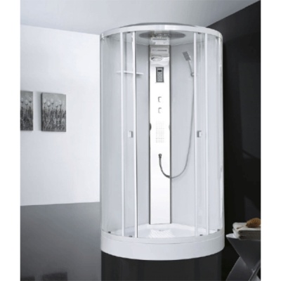 Душевая кабина Orans EW-113 100x100 с гидромассажем профиль Белый задние стенки Белые