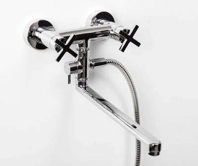 Смеситель для ванны WasserKRAFT Weser 7802L универсальный Хром