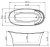 Акриловая ванна BelBagno BB302 167x75 Белая