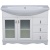 Тумба под раковину Good Wood Варна 3 85 с витражом Белая