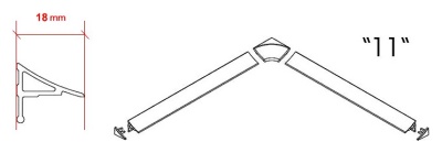 Декоративная планка Ravak 11 1100 XB461100001 Белая