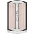Душевая кабина Domani-Spa Delight 88 80x80 DS01D88LPcCl00 профиль Черный задние стенки Розовые
