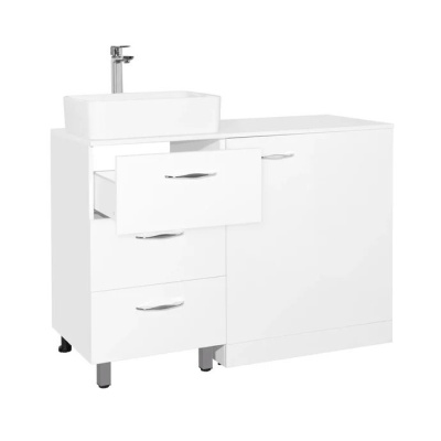 Тумба под раковину Style Line Берн Plus 120 ЛС-000010046 Белая