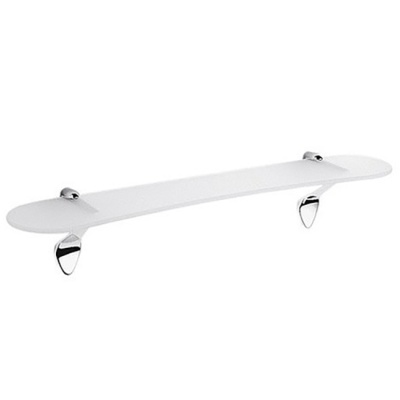 Стеклянная полка Colombo Design Khala В1816.000 Белый, Хром