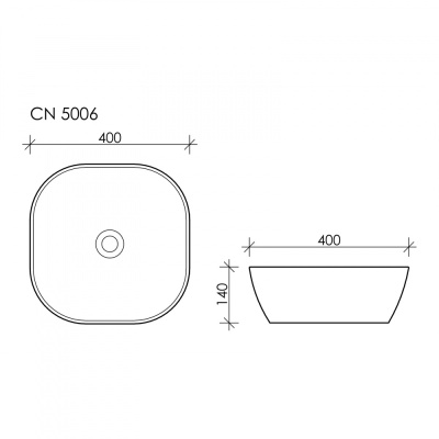 Раковина-чаша Ceramica Nova Element 40 CN5006 Белая