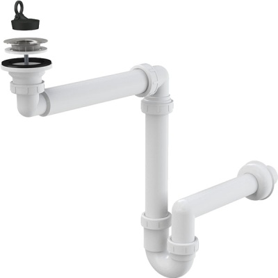 Сифон для раковины Alcaplast A413 Белый