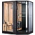 Душевая кабина Orans SR-89103S L black 180x130 с сауной профиль Черный стекло прозрачное