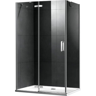 Душевой уголок Gemy Fall Tea 120х80 прямоугольный профиль Хром стекло прозрачное
