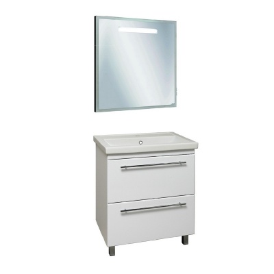 Тумба с раковиной Runo Фостер 70 Белая