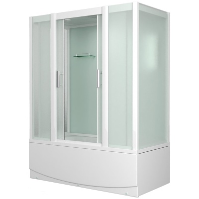 Душевой бокс Mirwell MR3515TP-C 150х80 профиль Белый стекло матовое