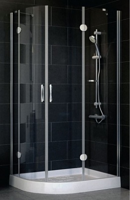 Душевой уголок Vegas Afrodite F 80x90 профиль белый/стекло прозрачное