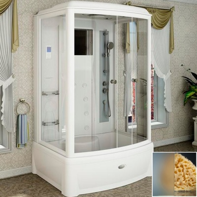 Душевая кабина Radomir Диана 2 139x108 1-05-1-0-0-0611 профиль Белый стекло матовое