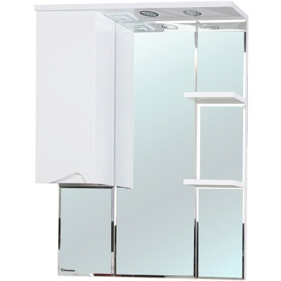 Зеркало со шкафом Bellezza Эйфория 80 с подсветкой L Белое