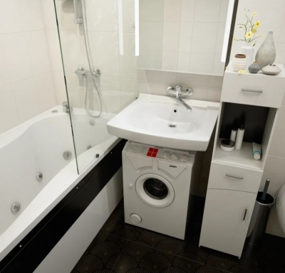 Раковина Кувшинка Элегантс 62 на стиральную машину Белая