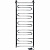 Электрический полотенцесушитель Ника Curve ЛZ/ВП 120x60 с полкой Хром