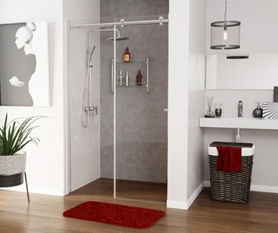 Душевая дверь WasserKRAFT Vils 120 56R05 профиль Хром стекло прозрачное