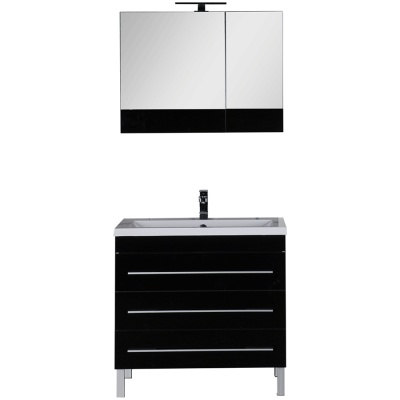 Комплект мебели для ванной Aquanet Верона 90 230317 Черный