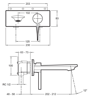 Смеситель для раковины Jacob Delafon Stance E9106-CP Хром