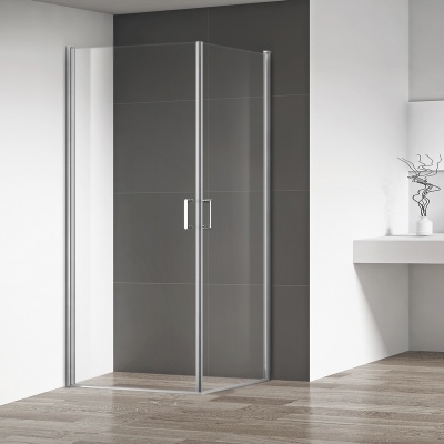 Душевой уголок RGW Leipzig LE-30 80x80 профиль Хром стекло прозрачное