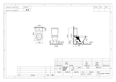 Унитаз компакт Norm Blum 9839B099-7202 с бачком и сиденьем Микролифт