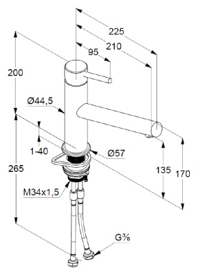 Смеситель для кухни Kludi Steel 44850F860 Нержавеющая сталь