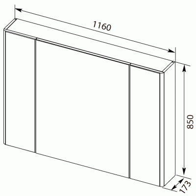 Комплект мебели для ванной Aquanet Ирвин 120 210256 подвесной Белый глянец