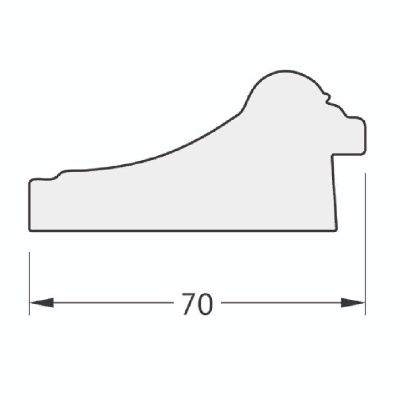 Зеркало Evoform Exclusive 83х53 Состаренное золото с плетением