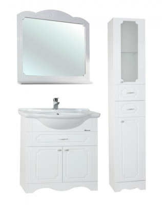 Тумба c раковиной Bellezza Кантри 75 Белая