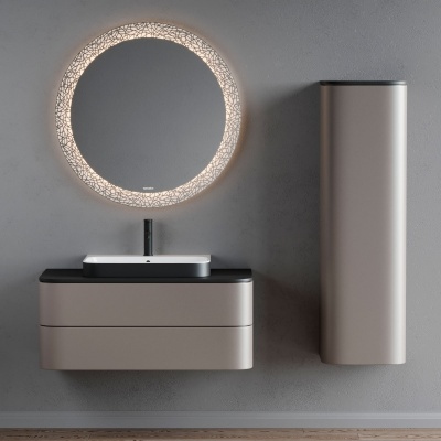 Тумба под раковину Duravit Happy D 2 Plus 100 HP497109292 подвесная Stone Grey Satin Matt