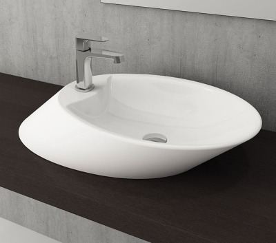 Раковина-чаша Bocchi Vessel 70 1021 Белая глянцевая