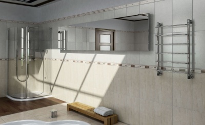 Водяной полотенцесушитель Ника Quadro Л90 100x50 Хром