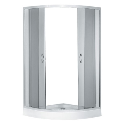 Душевой уголок Erlit Comfort ER0510 100x100 профиль Матовый хром стекло матовое