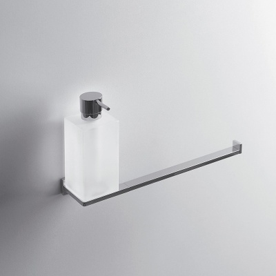 Дозатор для жидкого мыла с полотенцедержателем Colombo Design Look B1674.000 Белый, Хром