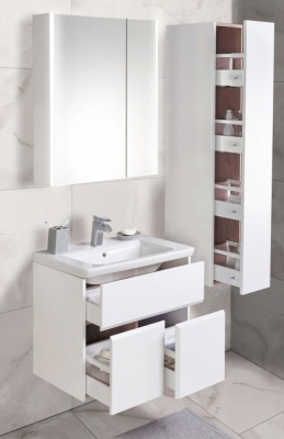 Зеркальный шкаф Roca Up 60 ZRU9303015 L с подсветкой Белый глянец