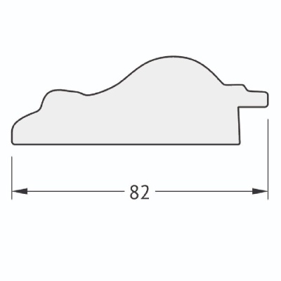 Зеркало Evoform Exclusive-G 124х55 Сусальное золото