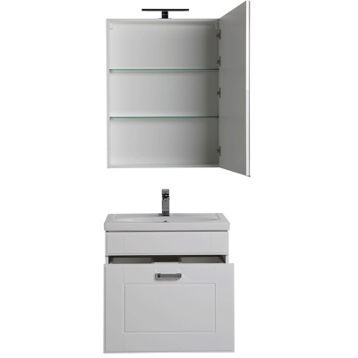 Комплект мебели для ванной Aquanet Рондо 70 195698 подвесной Белый