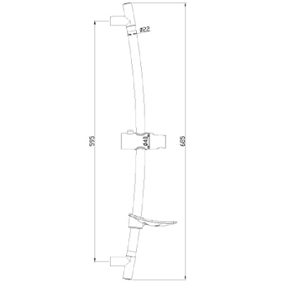 Душевая штанга Lemark LM8064C Хром