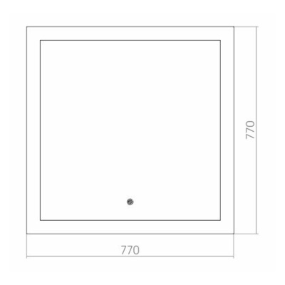Зеркало Mixline Премьер Карла 77 533658 с подсветкой с сенсорным выключателем и пескоструйным рисунком